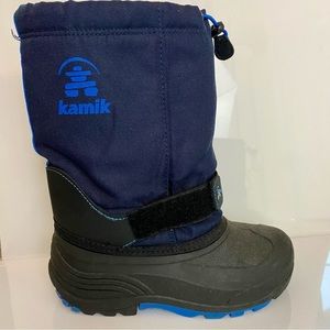 Kamik, Rocket insulated snow boots, navy, unisex, kid’s size 5